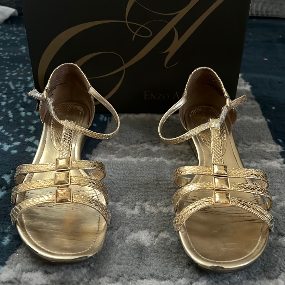 Gold Strap Sandals